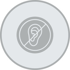 Deafness Vector Icon Design