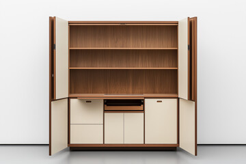 Minimalist Kitchen Cabinet with Push-to-Open Functionality for a Clean Look
