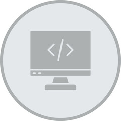 Computer Screen Vector Icon Design