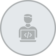 Programmer Vector Icon Design