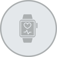 Fitness App Vector Icon Design