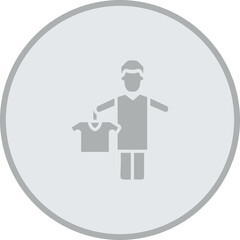 Salesman Working Vector Icon Design