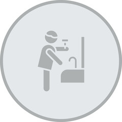 Man Shaving Vector Icon Design