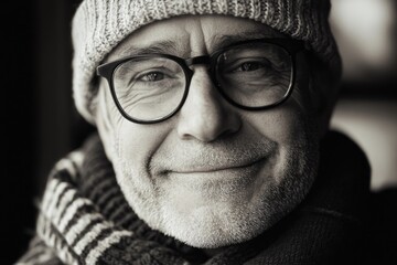 Man with hat and glasses