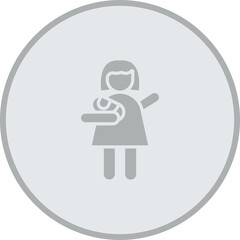 Baby Sitter Vector Icon Design