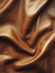 Brown Leather Close Up