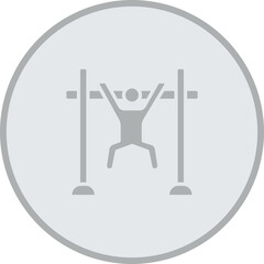 Pull Ups Vector Icon Design