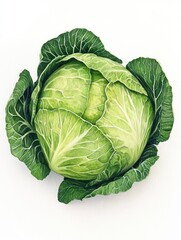 Obraz premium Head of Cabbage