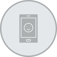 Happy Face Vector Icon Design