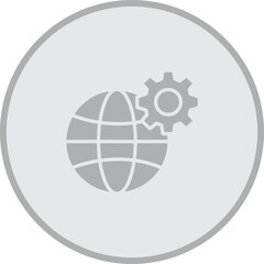Global Service Vector Icon Design