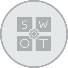 Swot Vector Icon Design