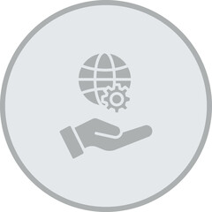Global Service Vector Icon Design