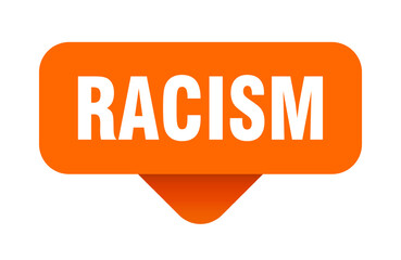 racism sticker. racism sign on transparent background