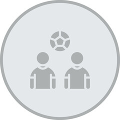 Soccer Team Vector Icon Design