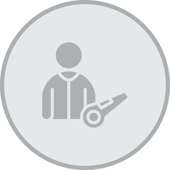 Referee Vector Icon Design