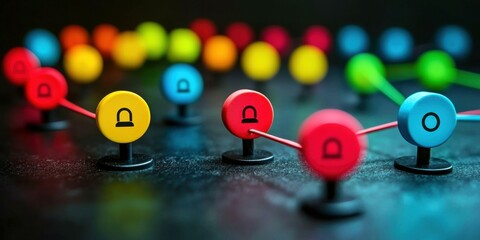 Dynamic feedback loops in technology conceptual visualization digital