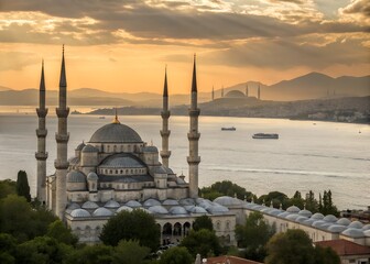 Obraz premium Islamic and mosque background