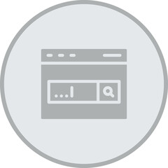 Search Bar Vector Icon Design