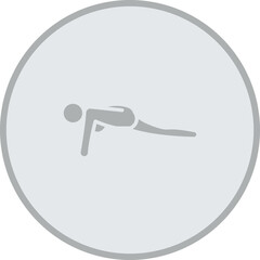 Lizard Pose (Utthan Pristhasana) Vector Icon Design