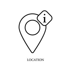 Icon a location, isolated against a clean background.
