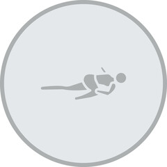 Supine Spinal Twist (Supta Matsyendrasana) Vector Icon Design