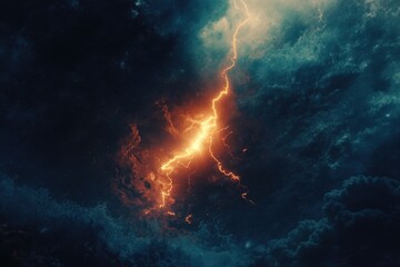 Fototapeta premium Lightning Storm Cloud