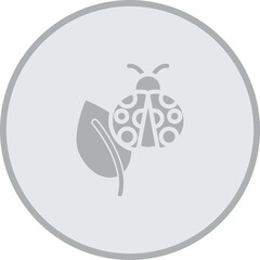 Leaf Insect Vector Icon Design