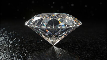 diamond on black background