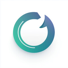 Circular arrows in gradient colors on white background