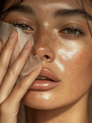 close up portrait of a woman