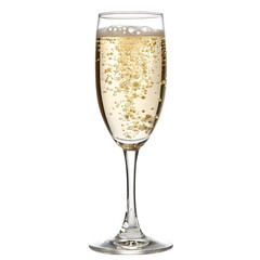 Sparkling beverage served in an elegant flute glass on a celebration table setting with a festive atmosphere