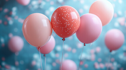 Festive Balloon Frame with Playful Decorations