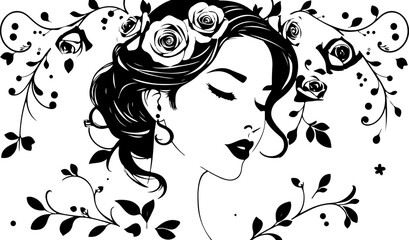 Elegant Woman Face Silhouette Vector Art Design,
Minimalist Female Silhouette Vector Illustration,
Beautiful Woman Face Outline Vector Design,
Feminine Silhouette Art in Vector Format,
Stylish Woman F