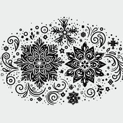 abstract floral design