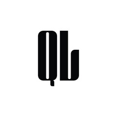 QL monogram logo design letter text name symbol monochrome logotype alphabet character simple logo