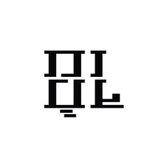 QL monogram logo design letter text name symbol monochrome logotype alphabet character simple logo