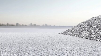 A pile of shiny silver coins stacked on a clean white surface with natural lighting