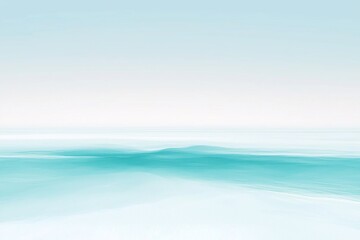 Obraz premium Serene coastal landscape with gentle waves and a tranquil sky, evoking peace and relaxation