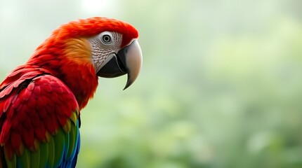 Fototapeta premium red and yellow macaw