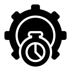 efficiency glyph icon
