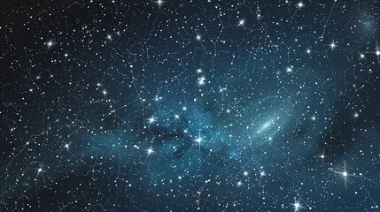 Obraz premium A dark blue night sky filled with stars.