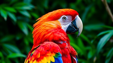 Obraz premium red and yellow macaw
