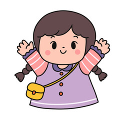 Cute kids characters , children with different poses