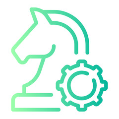 business strategy gradient icon