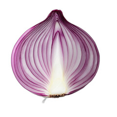 red onion slice transparant background 
