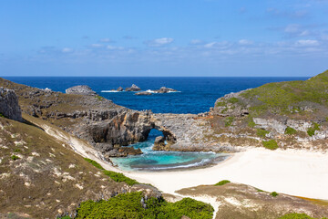 小笠原諸島　南島の入り江