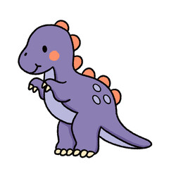 Collection of cute cartoon dinosaurs 