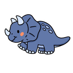 Obraz premium Collection of cute cartoon dinosaurs 