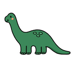Collection of cute cartoon dinosaurs 