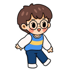 Obraz premium Cute kids characters , children with different poses